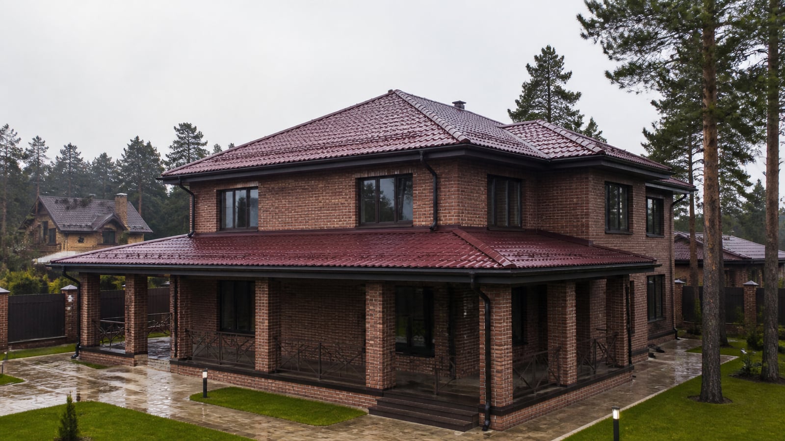 Монтаж четырёхскатной крыши, Одинцово, 195 м²