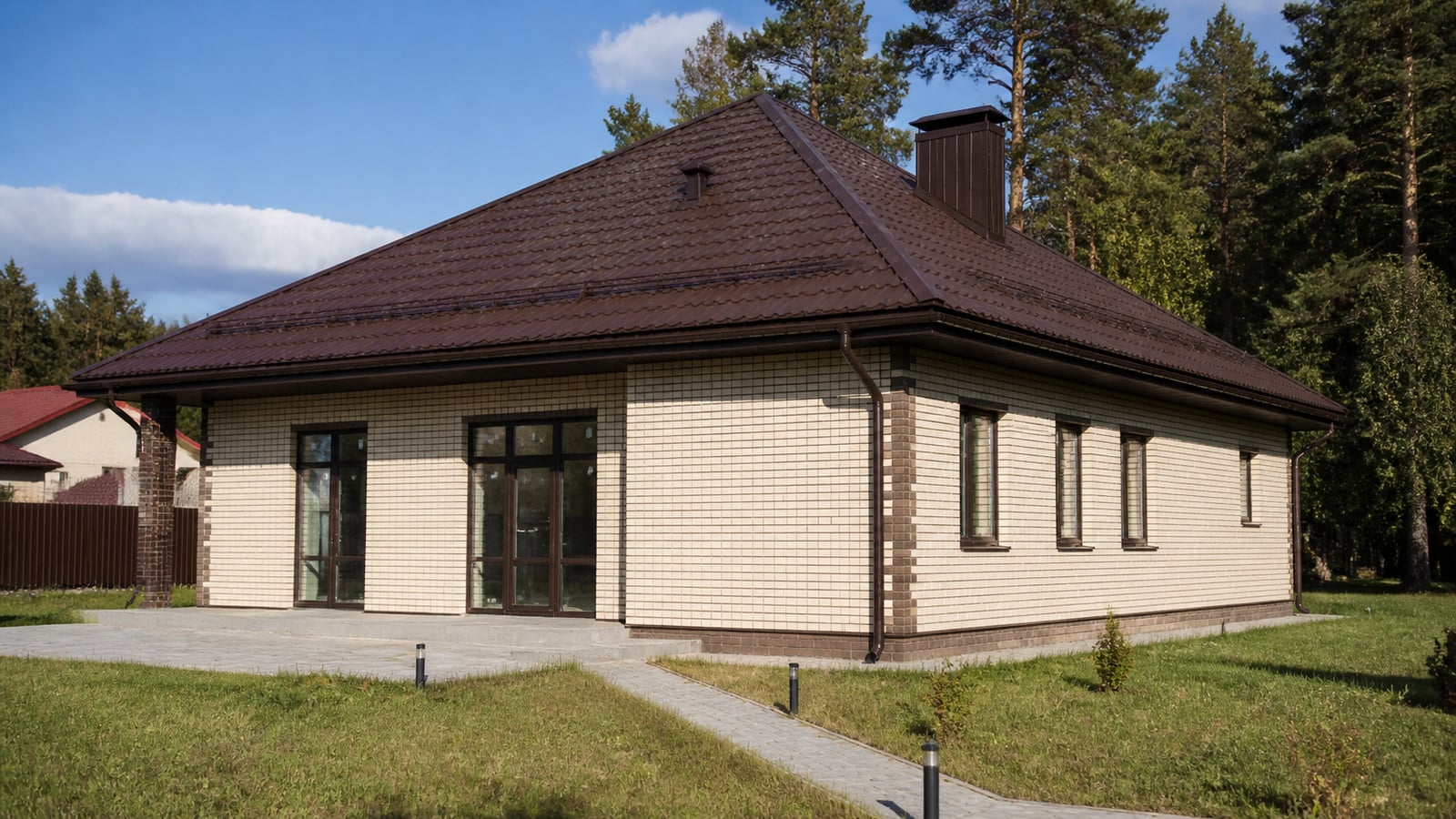 Монтаж двухскатной крыши под ключ, Люберцы, 120 м²